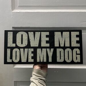 Black and White Wall Decor Sign